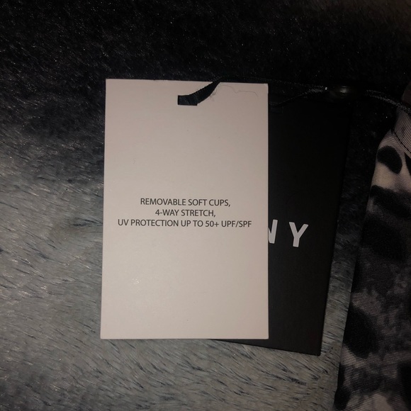 DKNY Animal Print Mesh Detail One Piece Swimsuit - Picture 12 of 15